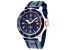 Glycine Men's Combat Sub 42mm Automatic Blue Dial Navy Silicone Strap Watch