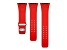 Gametime Cincinnati Reds Debossed Silicone Apple Watch Band (38/40mm M/L). Watch not included.