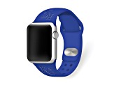 Gametime Kansas City Royals Debossed Silicone Apple Watch Band (38/40mm M/L). Watch not included.