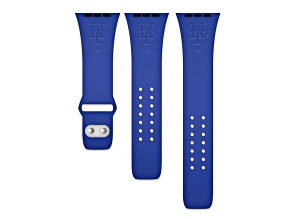 Gametime New York Mets Debossed Silicone Apple Watch Band (38/40mm M/L). Watch not included.