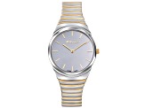 Mathey Tissot Women's Classic White Dial Two-tone Stainless Steel Watch