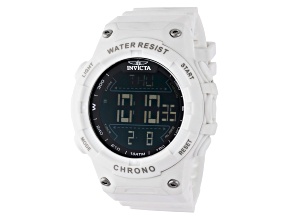 Invicta Invicta Racing 52mm White Polyurethane Digital Watch