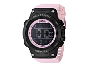 Invicta Invicta Racing 52mm Black Dial Pink Polyurethane Digital Watch
