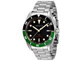 Invicta Pro Diver 40mm Black and Green Bezel Stainless Steel Automatic Watch