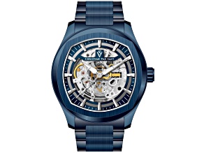 Christian Van Sant Romeo 42mm Blue Stainless Steel Bracelet Blue Dial Automatic Watch