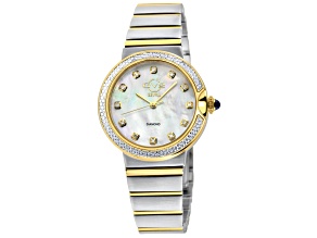 GV2 Sorrento Diamond White MOP Dial Yellow Two-tone Stainless Steel Bracelet Watch