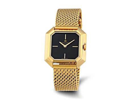 Charles Hubert Ladies IP-plated Stainless Mesh Black Dial Quartz Watch Charles Hubert Black Stainless Chrono Dual Time Off-White  main image 2