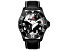 Seapro Men's Voyager Black Dial and Bezel, Black Leather Strap Watch