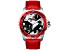 Seapro Men's Voyager Black Dial, Red Bezel, Red Leather Strap Watch