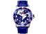 Seapro Men's Voyager Blue Dial and Bezel, Blue Leather Strap Watch