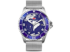 Seapro Men's Voyager Blue Dial, Stainless Steel Mesh Watch