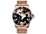 Seapro Men's Voyager Black Dial, Rose Stainless Steel Mesh Watch