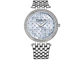 Stuhrling Women's Classic Blue Dial Stainless Steel Watch