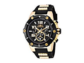 Invicta Men's Speedway 51.5mm Black Dial Silicone Strap Quartz Watch