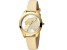 Just Cavalli Women's Animalier White Dial, Yellow Leather Strap Watch