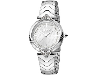 Picture of Just Cavalli Women's Snake White Dial, Stainless Steel Watch