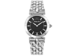 Mathey Tissot Women's Classic Black Dial Stainless Steel Watch