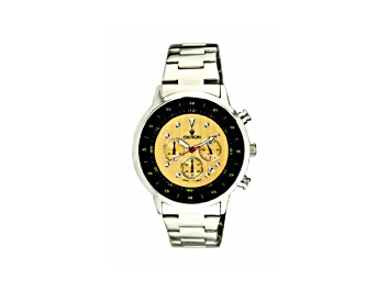 Picture of CROTON Ceramic and Steel Quartz Men's Pineapple and Black Flange Watch