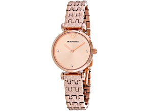 Armani Women's Gianna T-bar Rose Stainless Steel Watch
