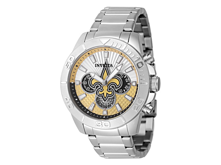 Invicta NFL New Orleans Saints Women's Watch - 36mm. Steel (42507) Band for Invicta NFL 33025 New Orleans Saints - Invicta Watch Bands
