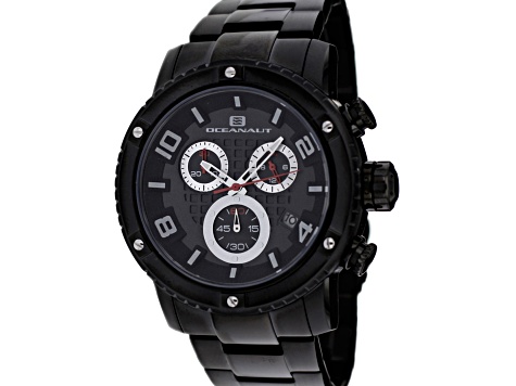 Oceanaut Men's Impulse Black Dial, Black Stainless Steel Watch