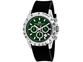 Oceanaut Men's Biarritz Green Dial, Black Rubber Strap Watch