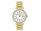 Mathey Tissot Women's Classic White Dial Yellow Stainless Steel Watch