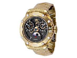 Invicta Subaqua  Noma VIII 48.5mm Gunmetal Dial Yellow Stainless Steel Bracelet Automatic Watch