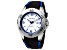 Head Men's Vancouver 2 46mm Quartz White Dial Blue Accents Black Silicone Strap Watch