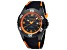 Head Men's Vancouver 2 46mm Quartz Black Dial Orange Accents Black Silicone Strap Watch