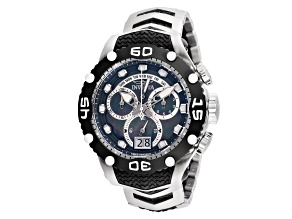 Invicta Subaqua Noma VIII 48.5mm White Dial Black Stainless Steel Bracelet Quartz Watch