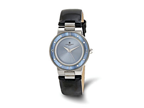 Ladies Charles Hubert Stainless Blue Mother of Pearl 32mm Watch