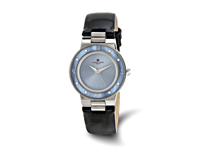 Ladies Charles Hubert Stainless Blue Mother of Pearl 32mm Watch