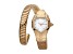 Just Cavalli Women's Snake White Dial, Rose Stainless Steel Watch
