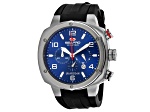 Seapro Men's Guardian Blue Dial, Black Silicone Watch
