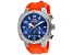 Seapro Men's Guardian Blue Dial, Orange Silicone Watch