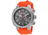 Seapro Men's Guardian Gray Dial, Orange Silicone Watch