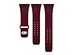 Gametime Colorado Avalanche Debossed Silicone Apple Watch Band (42/44mm M/L). Watch not included.