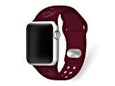 Gametime Colorado Avalanche Debossed Silicone Apple Watch Band (42/44mm M/L). Watch not included.