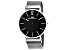 Oceanaut Men's Magnete Black Dial, Stainless Steel mesh Watch