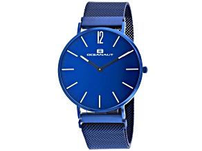 Oceanaut Men's Magnete Blue Dial, Blue Stainless Steel mesh Watch