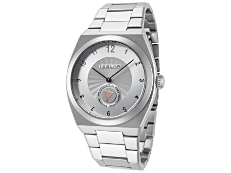 Teslar Unisex Re-Balance T-5 40mm Quartz Gray Dial Stainless Steel Watch