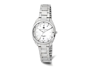 Ladies Charles Hubert Stainless Steel Silver-tone Dial Watch