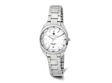 Ladies Charles Hubert Stainless Steel Silver-tone Dial Watch