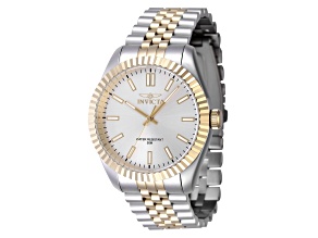 Invicta Specialty 43mm White Dial Two-tone Stainless Steel Quartz Watch