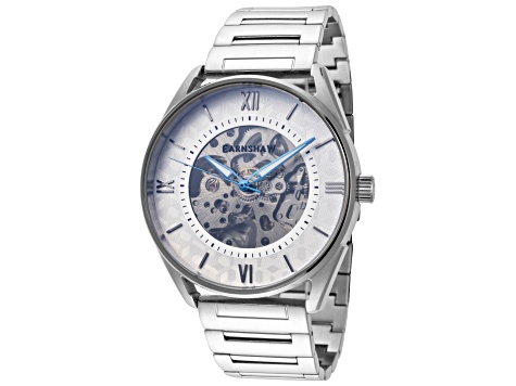 Thomas Earnshaw Men's Spencer Skeleton 42mm Automatic Gray Dial Stainless Steel Watch