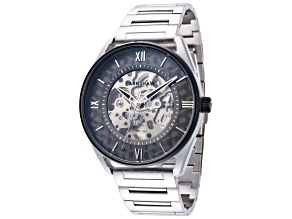 Thomas Earnshaw Men's Spencer Skeleton 42mm Automatic Black Dial Stainless Steel Watch