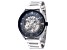 Thomas Earnshaw Men's Spencer Skeleton 42mm Automatic Black Dial Stainless Steel Watch