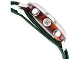 Briston Men's Clubmaster 42mm Quartz Green Dial Green Nylon Strap Watch