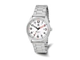Charles Hubert Stainless Steel White Dial Watch